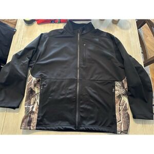 Tag safari outdoor clothing men's softshell Black & Camo Size 2XL